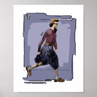 Retrato de uma Mulher Fashionista Caminhando no Me