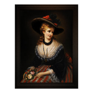 Póster Retrato de uma Mulher Nobre por Alois Eckhardt
