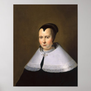 Poster Retrato de uma mulher (óleo no painel
