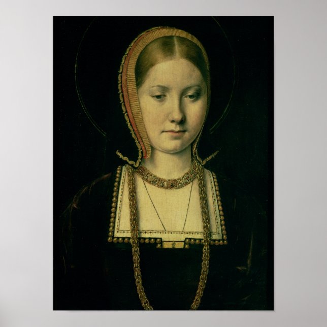 Poster Retrato de uma mulher, possivelmente Catherine de  (Frente)