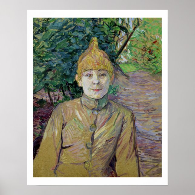 Poster Retrato de uma mulher, possivelmente o dançarino f (Frente)