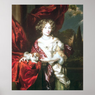 Poster Retrato de uma senhora, 1677