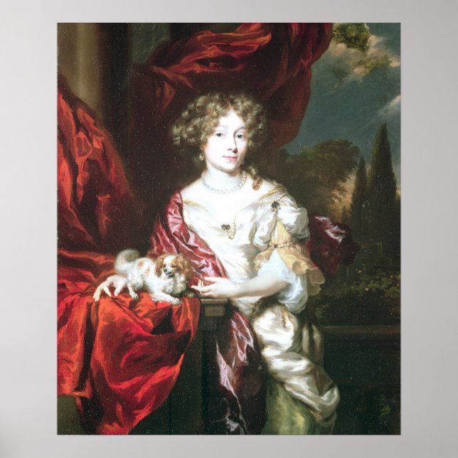 Poster Retrato de uma Senhora, 1677 (Frente)