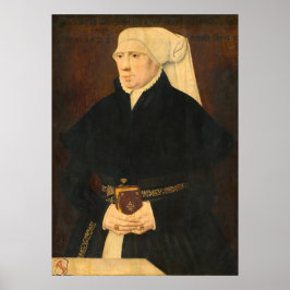 Poster Retrato de uma Senhora - Cartaz de Arte Fina Alemã