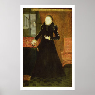 Póster Retrato de uma senhora, provavelmente Katherine,