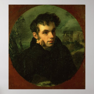 Poster Retrato de Vassily Zhukovsky, 1816
