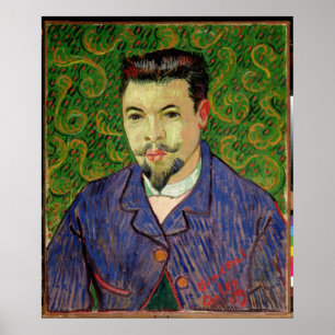 Póster Retrato de Vincent van Gogh   do Dr. Felix Rey,