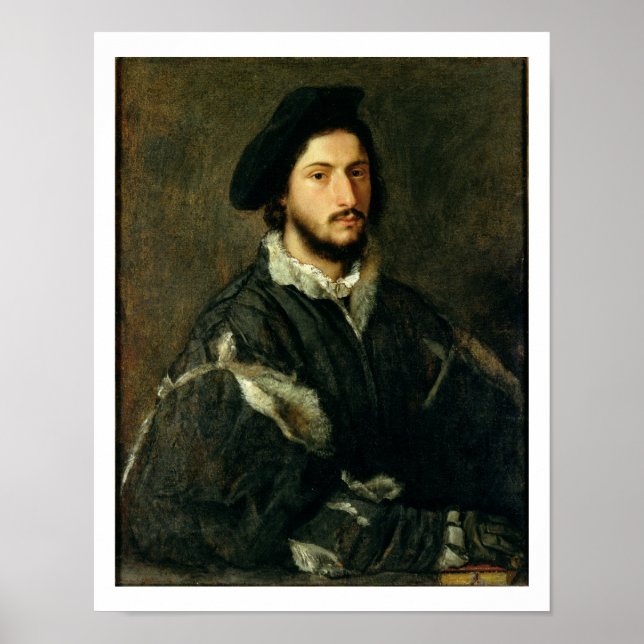 Póster Retrato de Vincenzo Mosti (óleo na canvas) (Frente)