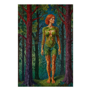 Póster “Retrato de Viridra” - Veias do Dossel