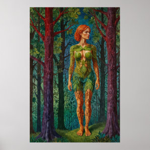Poster “Retrato de Viridra” - Veias do Dossel