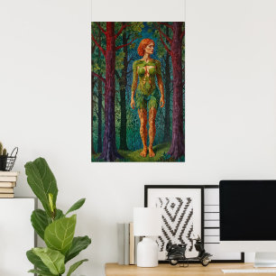 Poster “Retrato de Viridra” - Veias do Dossel