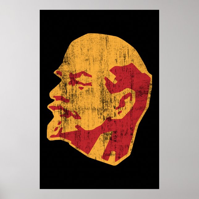 Póster retrato de vladimir lenin cccp (Frente)