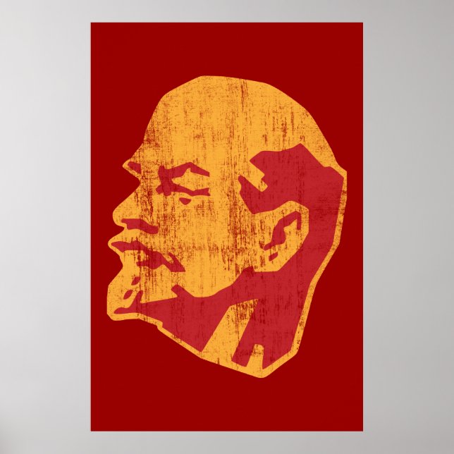 Póster retrato de vladimir lenin cccp (Frente)