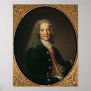 Póster Retrato de Voltaire depois de 1718