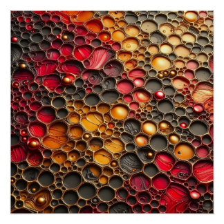 Póster Retrato de Voronoi - Arte em relevo