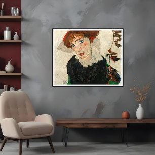 Poster Retrato de Wally Neuzil, Egon Schiele