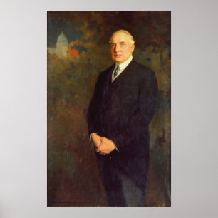 Póster Retrato de WARREN G. HARDING por Edmund Hodgson