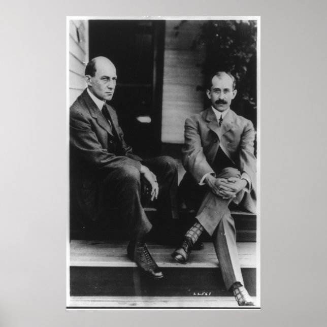 Póster Retrato de Wilbur Wright e Orville Wright (Frente)