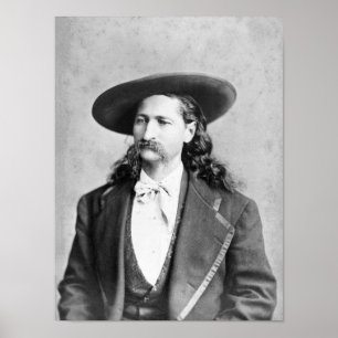 Poster Retrato de Wild Bill Hickok 