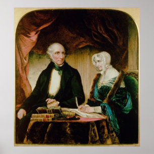 Póster Retrato de William e de Mary Wordsworth, 1839