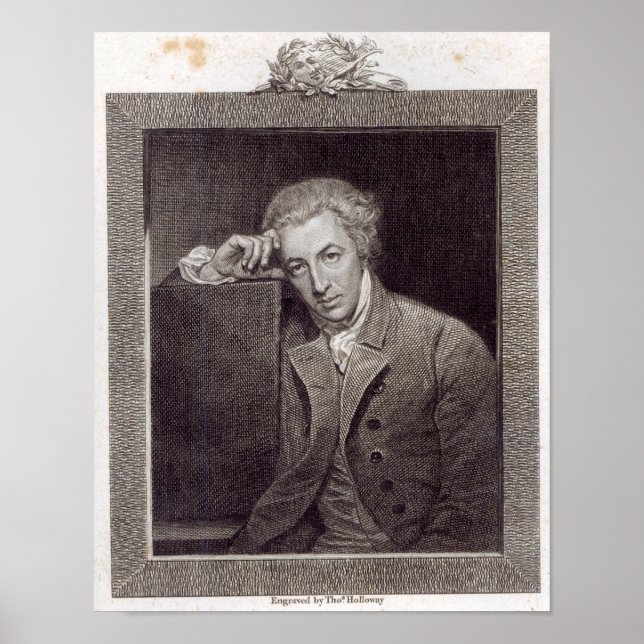 Póster Retrato de William Hayley (Frente)