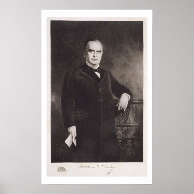 Póster Retrato de William McKinley (lito) (Frente)