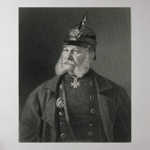 Póster Retrato de William mim rei de Prússia