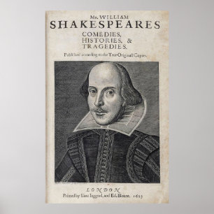 Poster Retrato de William Shakespeare