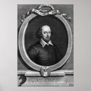 Poster Retrato de William Shakespeare 1719