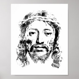 Poster Retrato divino de Jesus - Uma representação Eterno
