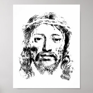 Poster Retrato divino de Jesus - Uma representação Eterno