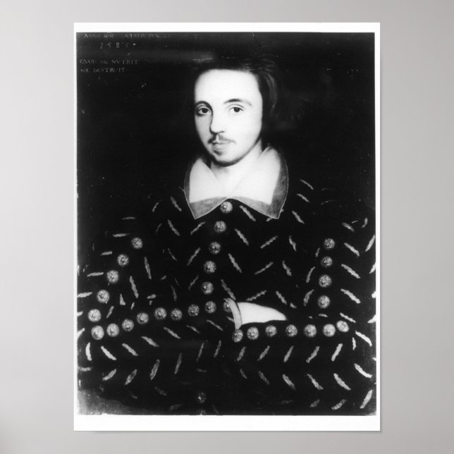 Póster Retrato dizia ser Christopher Marlowe (Frente)