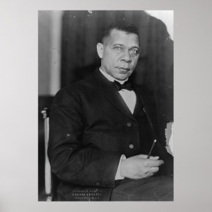 Poster Retrato do Abolicionista Booker T. Washington