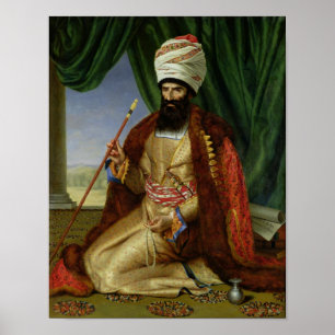 Póster Retrato do asker-Khan, embaixador de Persia