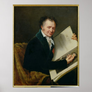Póster Retrato do Baron Denon de Dominique Vivant, 1808