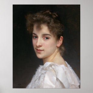 Póster Retrato do berço de Gabrielle por Bouguereau