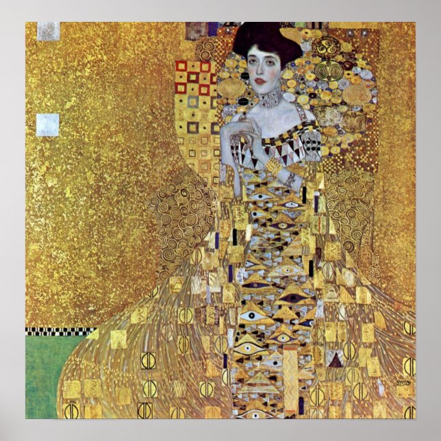 Póster Retrato do Block-Bauer 2 por Gustav Klimt (Frente)