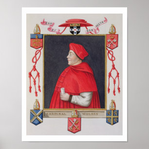 Póster Retrato do cardeal a de Thomas Wolsey