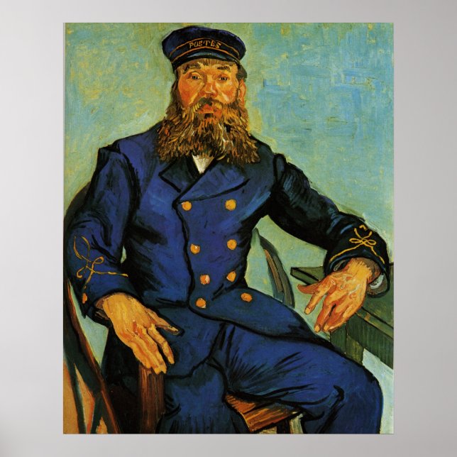 Poster Retrato do carteiro Joseph Roulin - Van Gogh (Frente)