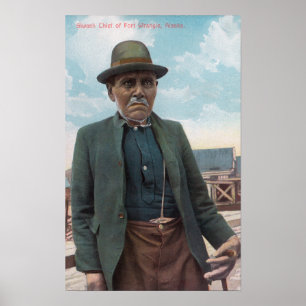 Póster Retrato do chefe de Siwash da discussão do forte