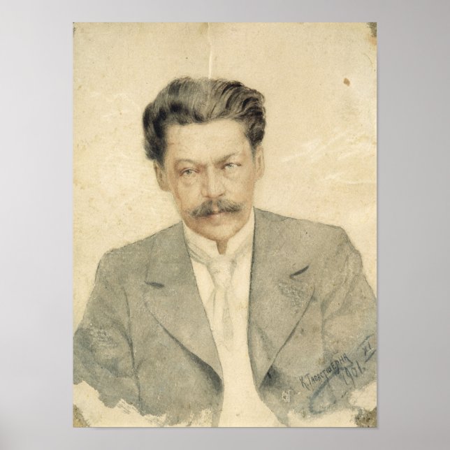 Poster Retrato do compositor Anton Arensky (Frente)