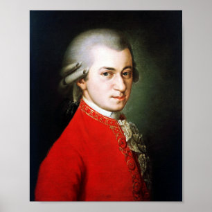 Poster Retrato do compositor excelente Mozart