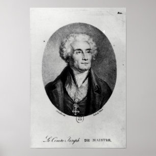 Poster Retrato do Conde Joseph de Maistre