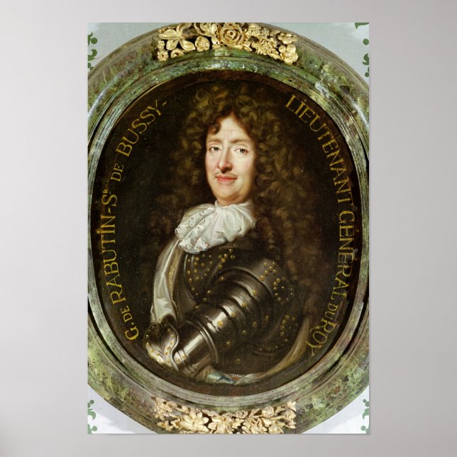 Póster Retrato do Conde Roger Bussy de Rabutin (Frente)