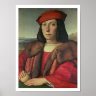 Póster Retrato do della Rovere de Francesco, duque de