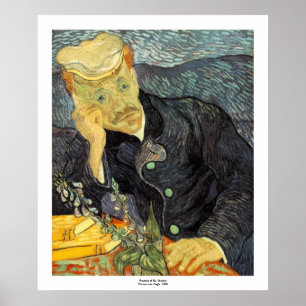 Póster Retrato do doutor Gachet por Vincent van Gogh