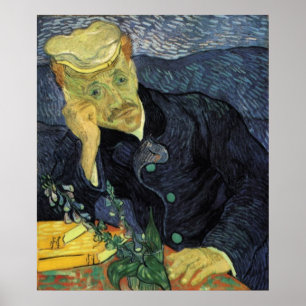 Póster Retrato do Doutor Gachet, Vincent van Gogh