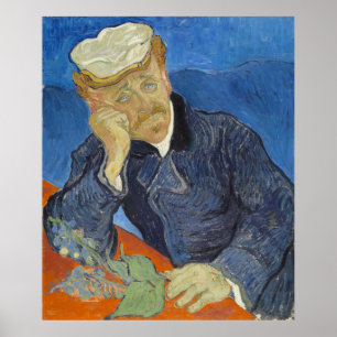 Póster Retrato do Dr. Gachet por Vincent van Gogh