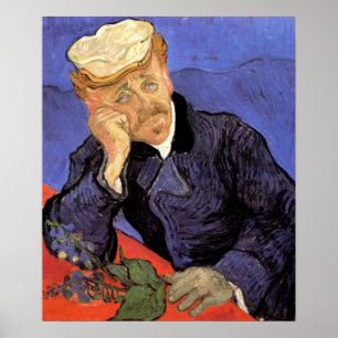 Póster Retrato do Dr. Gachet por Vincent van Gogh
