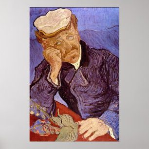 Póster Retrato do Dr. Gachet por Vincent Willem Van Gogh